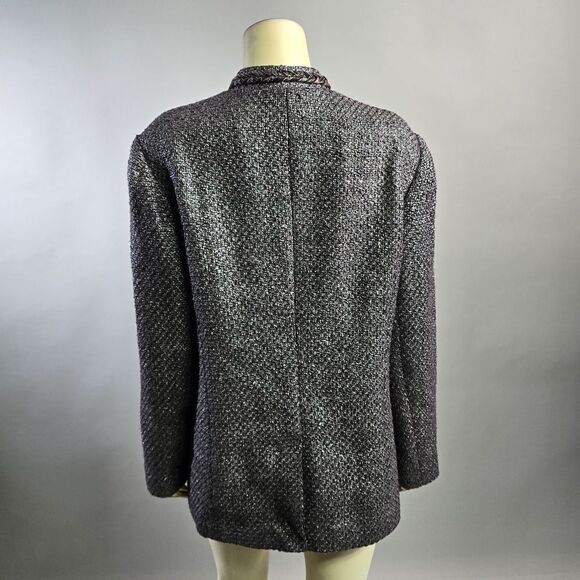 Chico's Purple Tweed Blazer - Picture 3 of 4